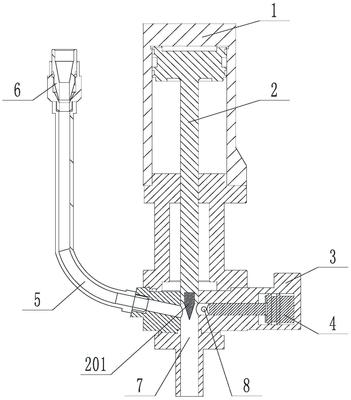 一种可添加粉粒的混合头及粉粒添加方法